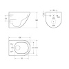 унитаз belbagno amanda bb051chr/bb051sc подвесной с сиденьем микролифт
