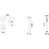 душевой гарнитур whitecross set50microgm 1 режим, оружейная сталь