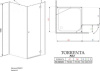 душевой уголок radaway torrenta kdj 80 r×80 графитовое