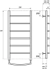 полотенцесушитель point афина pn04158bre электрический, 50x80 см, бронза