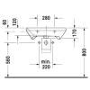 раковина подвесная duravit durastyle 2330650000