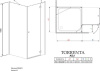 душевой уголок radaway torrenta kdj 100 r×90 прозрачное