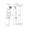 душевой гарнитур fima carlo frattini sliding rail f2679ns цвет черный матовый