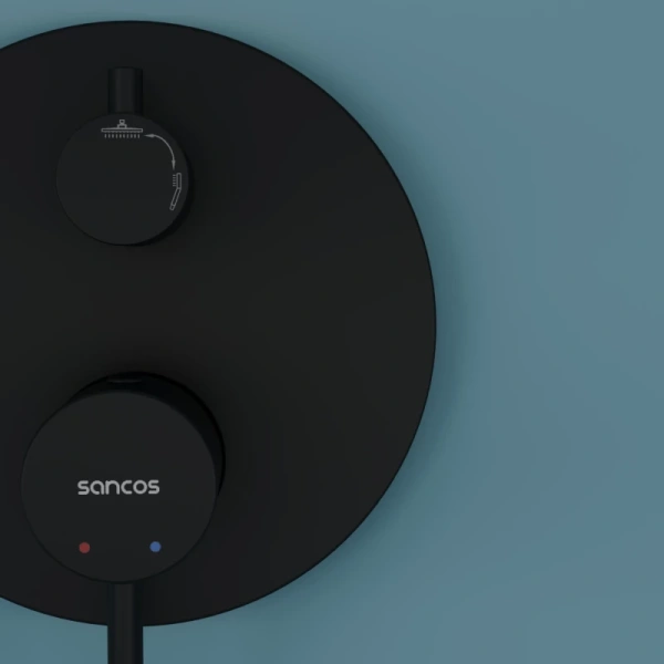 душевая система sancos select sc3003mb черная матовая