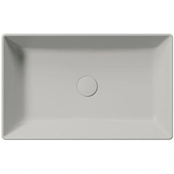 раковина gsi kube x 945317 накладная, 60x37 см, cenere opaco (серый матовый)