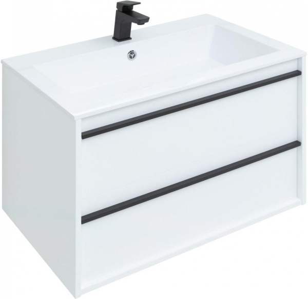 раковина 80 см aquanet электра 00270158 белый