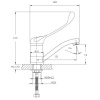 смеситель для раковины haiba hb4554-2