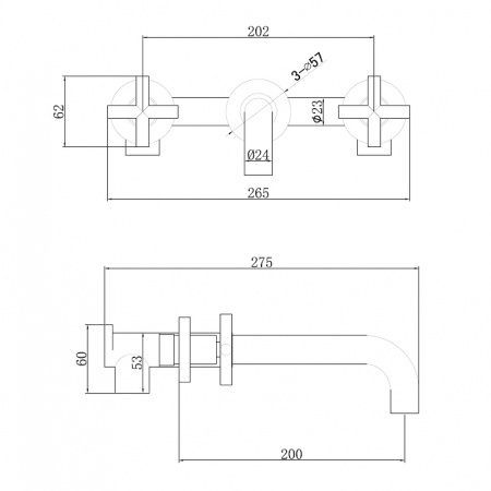 смеситель для раковины abber wasser kreis af81121, цвет хром