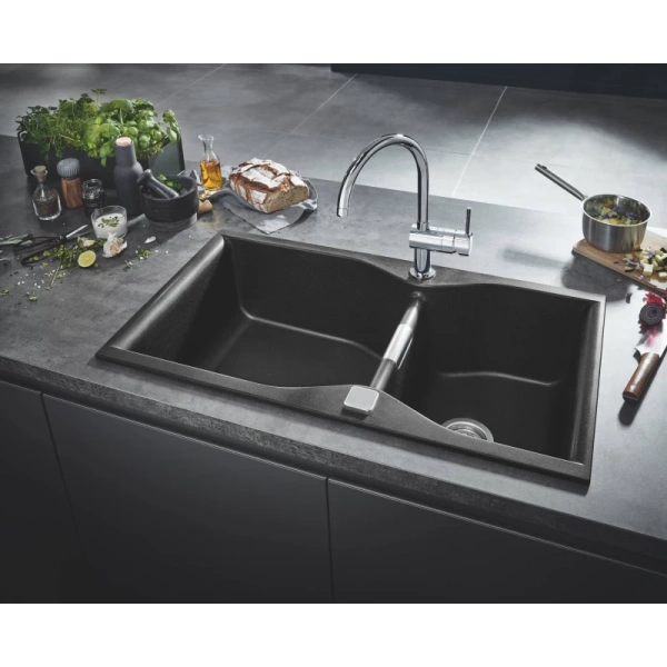 кухонная мойка grohe k700 черный 31658ap0