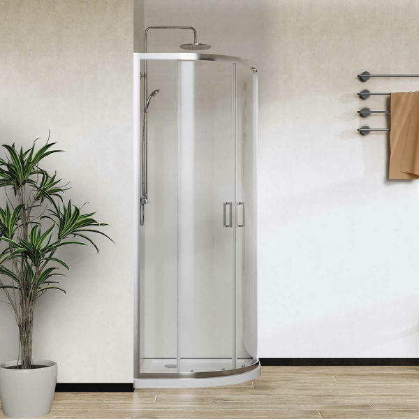 душевой уголок vincea city 90×90 vsq-5ct900cl профиль хром, стекло прозрачное