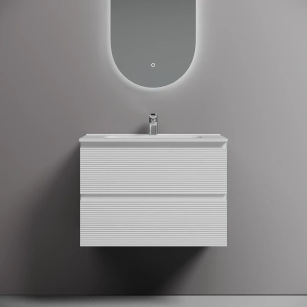 тумба под раковину sancos folk fl70w 69 см, подвесная, белый матовый
