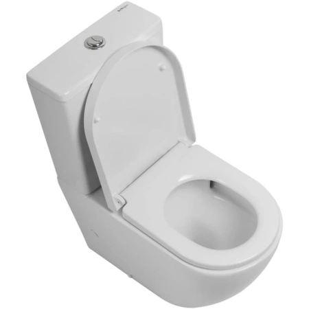 унитаз-компакт belbagno sfera-tor bb2141cp-tor, без бачка и сиденья, безободковый со смывом tornado, цвет белый.
