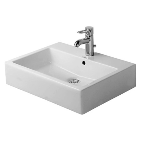 Раковина накладная/подвесная Duravit Vero 0452600000 59.5x46.5 см, белая