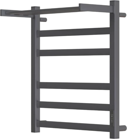 полотенцесушитель point меркурий pn83856pgr электрический, с полкой, 50x60 см, графит