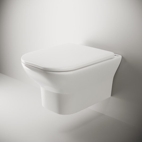 унитаз ceramicanova enjoy cn1104e подвесной, с сиденьем микролифт, белая
