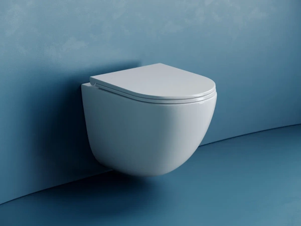 унитаз ceramicanova vogue cn4008t подвесной, безободковый, с сиденьем микролифт, белая