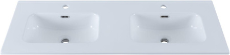 раковина 120 см aquanet flat 00254367 (двойная) белая