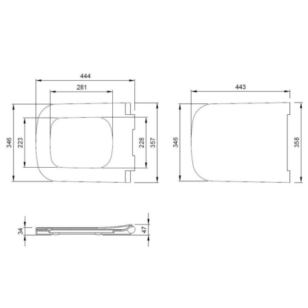 сиденье для унитаза isvea purita 40s80200i-s цвет белый