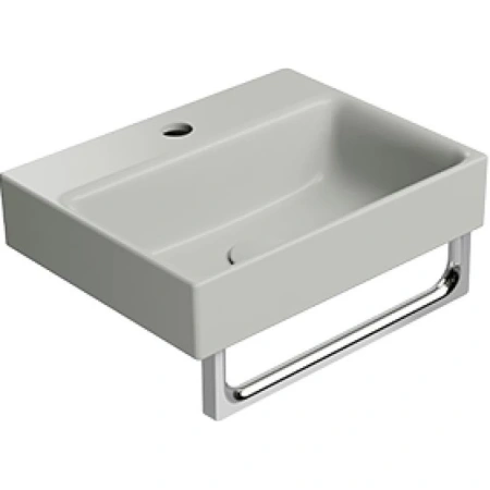 Раковина GSI Nubes 9684117 накладная, 40x32 см, Cenere opaco (Серый матовый)