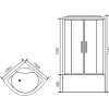 душевая кабина royal bath rb 100bk6-bt