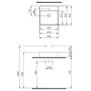 раковина 45x45 см berges ego sl 182024