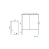 душевая кабина royal bath bp 100х80 rb8100bp3-wc-l с гидромассажем