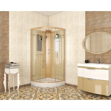 душевая кабина niagara luxe ng-7715gbk 90x90 без гидромассажа