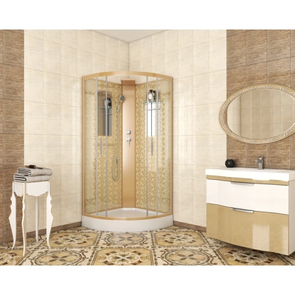 душевая кабина niagara luxe ng-7715gbk 90x90 без гидромассажа