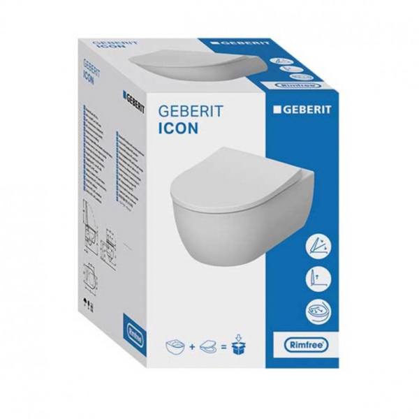 комплект унитаза с инсталляцией geberit icon 500.362.tc.i с сиденьем микролифт