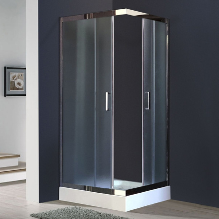 Душевой уголок Royal Bath HPD 120×80 RB8120 HPD-C-CH без поддона профиль хром, стекло рифленое