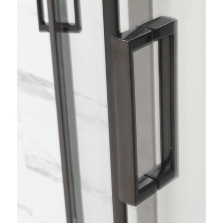 душевая кабина frank f400 black без крыши 100х100