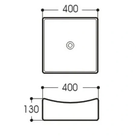 раковина-чаша aquatek 40 aq5516-00 белая