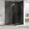 душевой уголок abber schwarzer diamant 100×100 ag02100bdtхh профиль черный, стекло тонированное