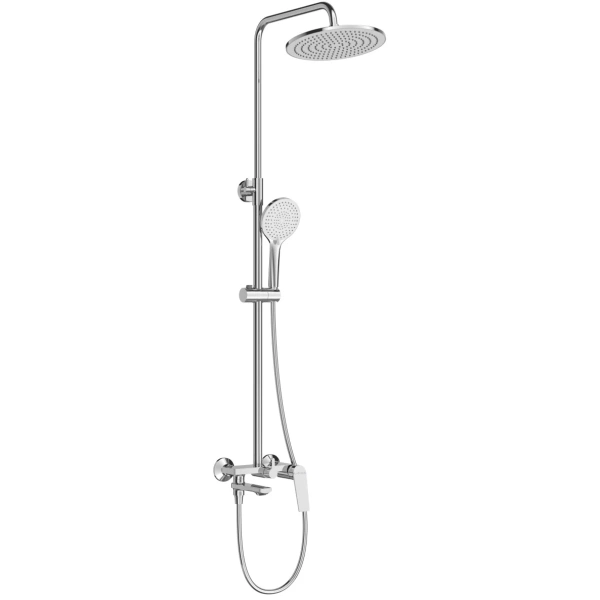 душевая система cezares comfort comfort-cvd-01 223 мм, со смесителем, хром