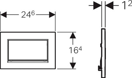 кнопка для инсталяции geberit sigma 30 115.893.ky.1 цвет хром