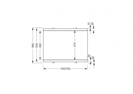 боковая панель для ванны cersanit universal pb-type3*70 70x см