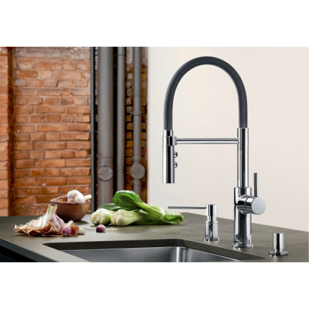 смеситель для кухни blanco catris-s flexo 525791 с гибким изливом