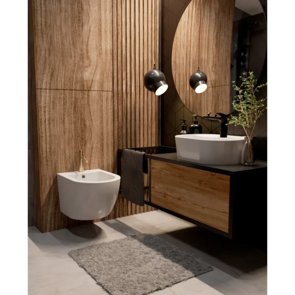 смеситель для биде aquame siena aqm6216gg без донного клапана, золотой