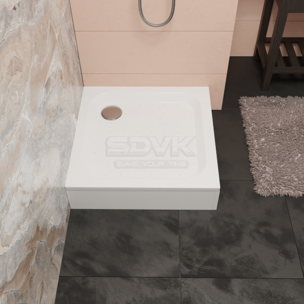 душевой поддон rgw acrylic style 90×90 16180199-11 белый