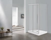 душевой уголок esbano flex 110x90 esogf119psc профиль хром стекло прозрачное
