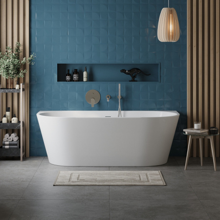ванна акриловая пристенная belbagno bb710-1400-750