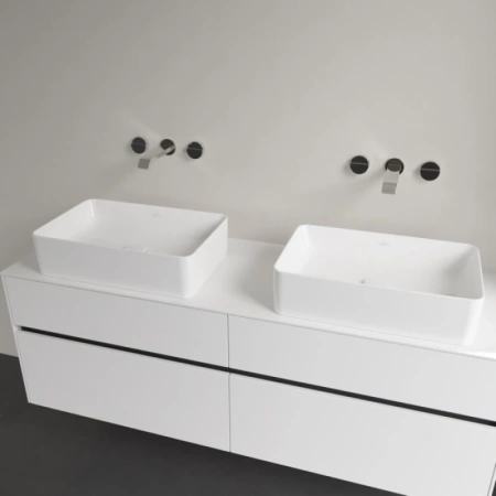 раковина villeroy & boch collaro 4a205601 накладная, 56x36 см, альпийский белый