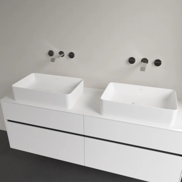 раковина villeroy & boch collaro 4a205601 накладная, 56x36 см, альпийский белый