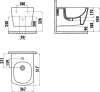 биде подвесное creavit eg510