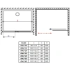 душевая дверь radaway idea black dwj 110 right 387015-54-01r прозрачное