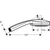 ручной душ hansgrohe croma 100 multi ecosmart, ½’, 9 л/мин 28538000