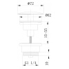 донный клапан abber af0012b черный матовый