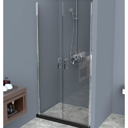 Душевая дверь BelBagno Uno 90 UNO-B-2-90-C-Cr профиль хром, стекло прозрачное