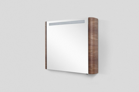зеркальный шкаф am.pm sensation 80 l m30mcl0801tf 80x70 см, цвет табачный дуб