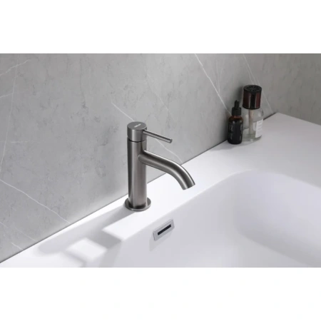 смеситель для раковины abber wasser kreis af8110ng никель